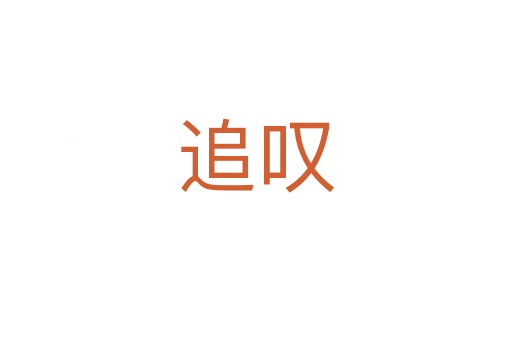追叹